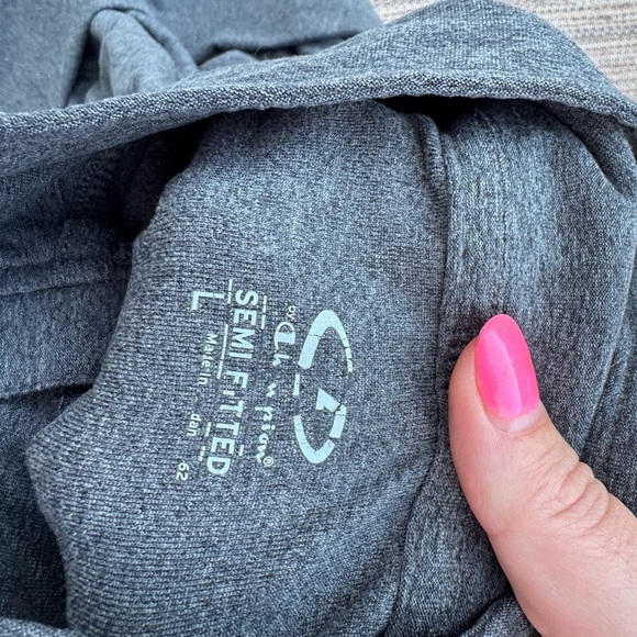 C9 by Champion Women's Long Sleeve Tee - Dark Gray with Pink Accents - Picture 3 of 3